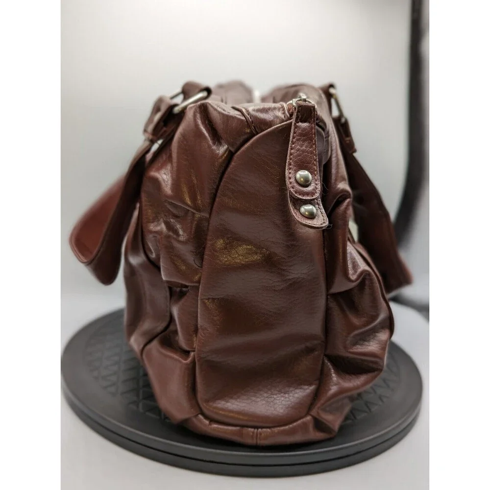 Disneyland Studded Mickey Hobo Purse Handbag Brown Faux Leather